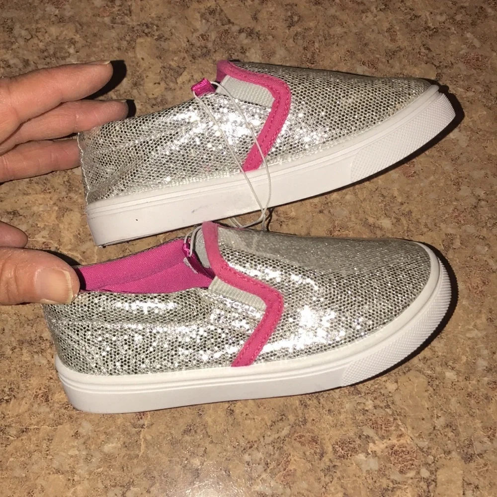 NWOT Girl’s Sparkly Slip-On Shoes